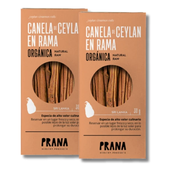 Canela De Ceylan En Rama Orgánica Prana  Graviola