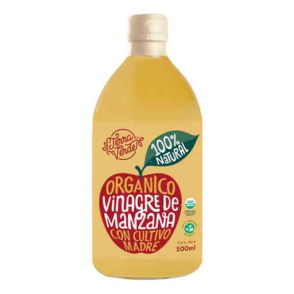 Vinagre De Manzana Orgánico Terra Verde 500ml