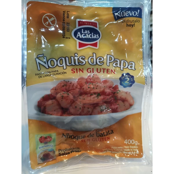 Noquis De Papa Sin Gluten 400g - Las Acacias - Imagen 2