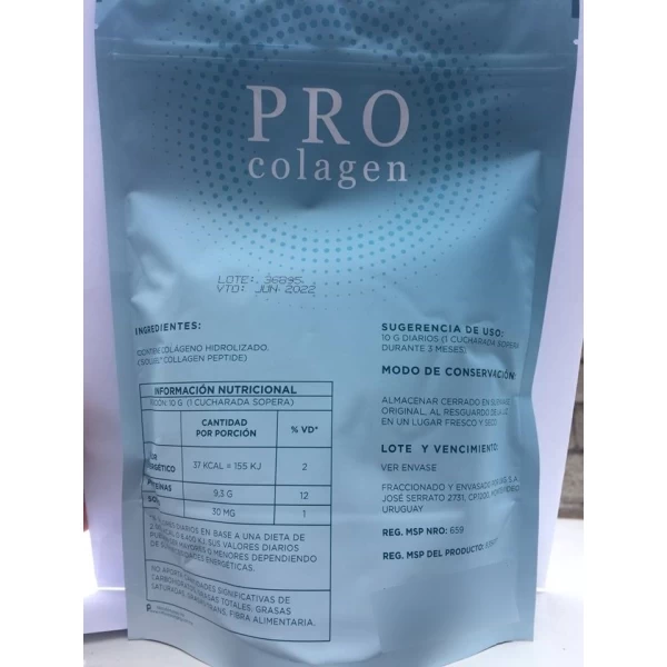 Colageno Hidrolizado Polvo Procolagen Pack 300gr - Graviola - Imagen 4