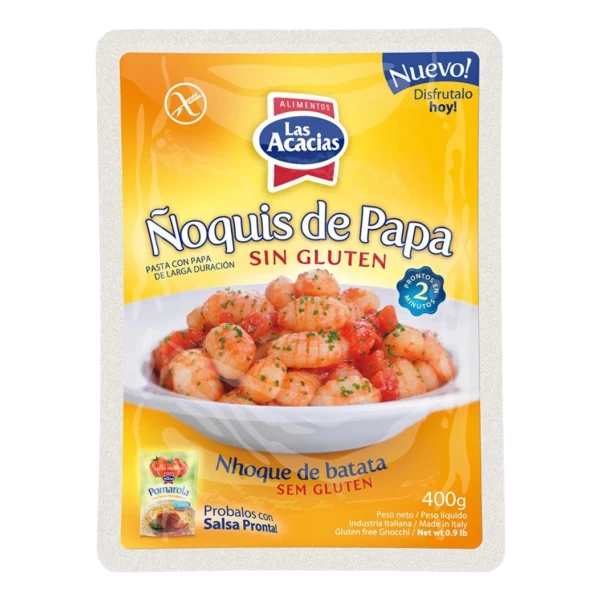 Noquis De Papa Sin Gluten 400g - Las Acacias