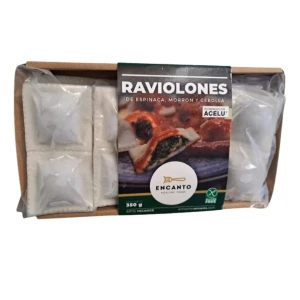 Raviolones Espinaca, Morrón Y Cebolla 2 Porciones Congelado