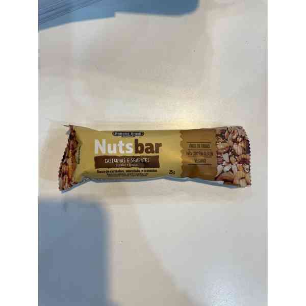 Barrita nutsbar castañas y semillas, sin gluten vegana