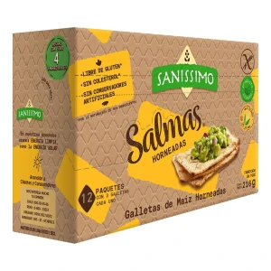 Galletas De Maíz Horneadas Salmas Sanissimo 216g