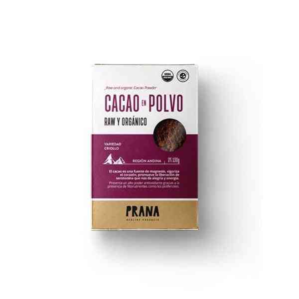 Cacao En Polvo Raw Y Orgánico Prana 130g - Graviola