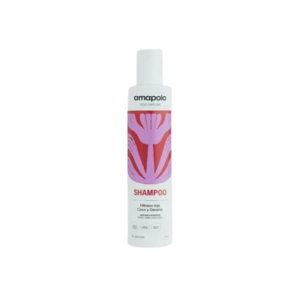 Shampoo Amapola De Hibisco Rojo Y Coco 200 Ml
