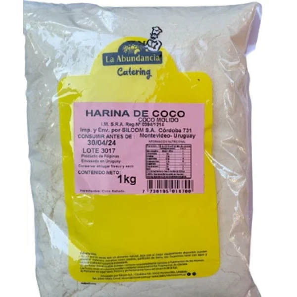 Harina de coco La Abundancia 1kg