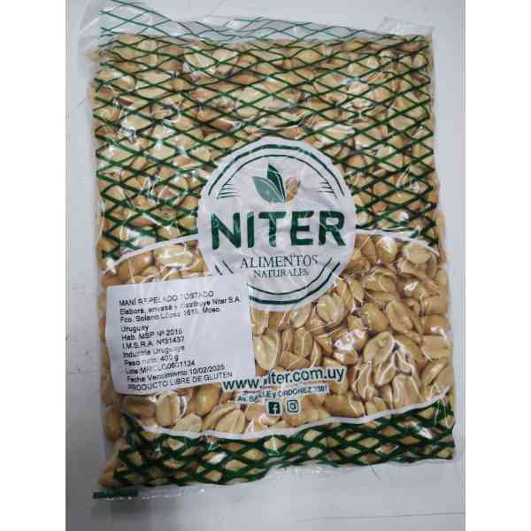 Maní Pelado Tostado 400g - Niter