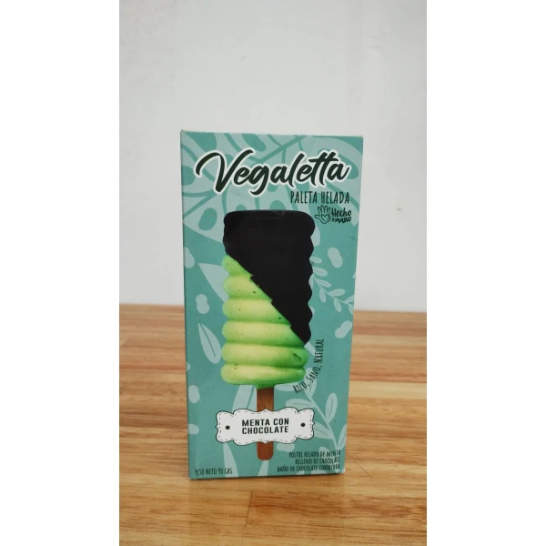 Paleta Vegaletta Sabor Menta con Chocolate