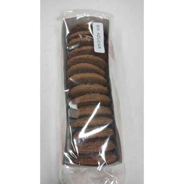 Galletitas de cacao sin azúcar libre de gluten