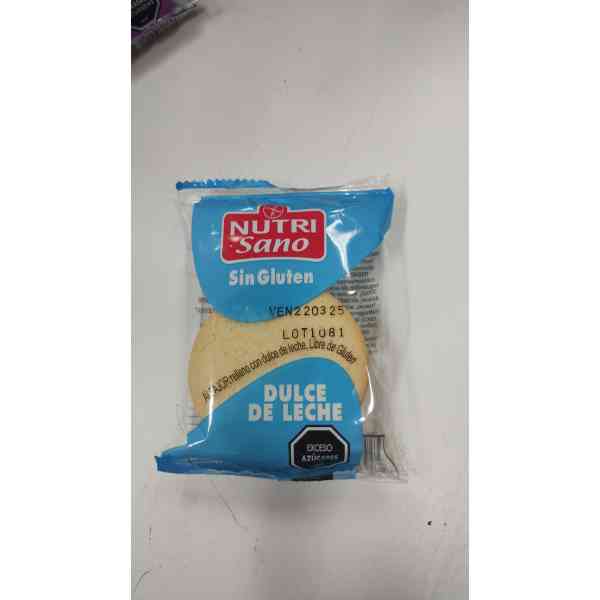 Alfajor relleno de dulce de leche libre de gluten - Nutriciencia