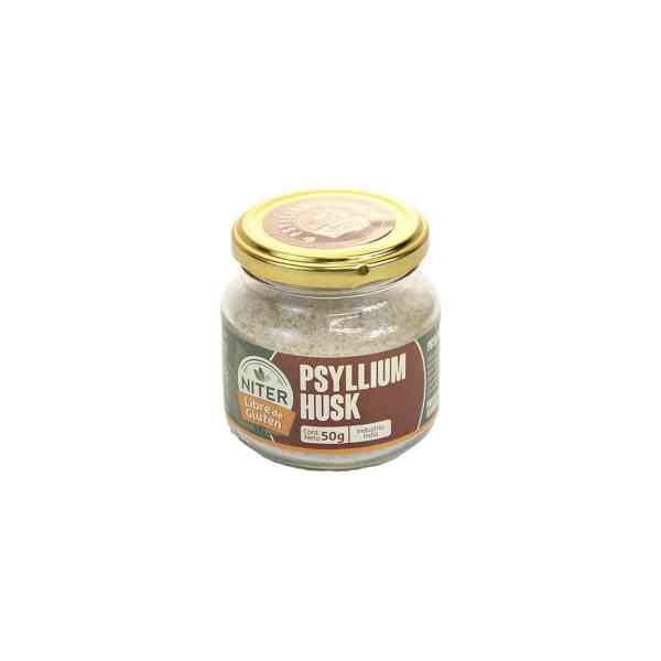 Psyllium Husk en Polvo sin Gluten NITER 50 gr