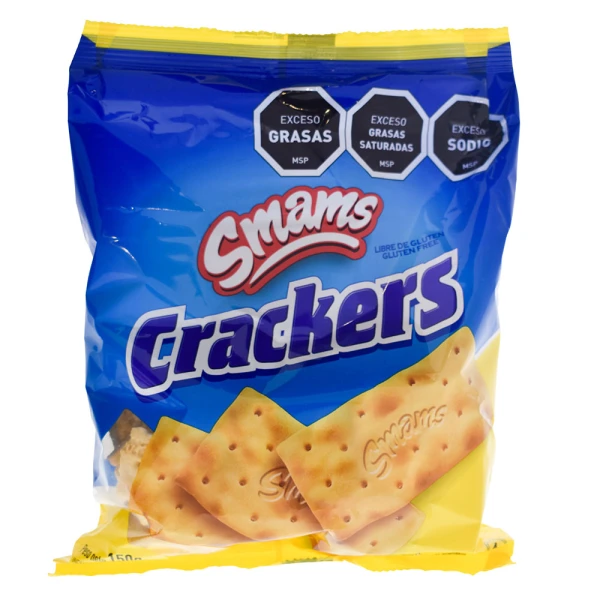 Galletas Cracker Smams Sin Gluten 150 G