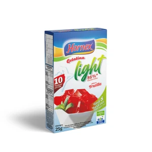 Gelatina light sabor frutilla 10 porciones - Hornex