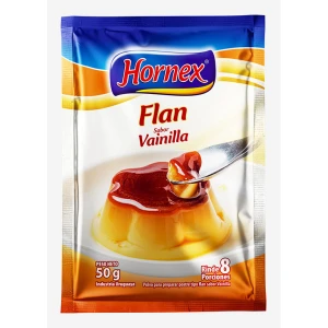 Flan sabor vainilla 8 porciones - Hornex