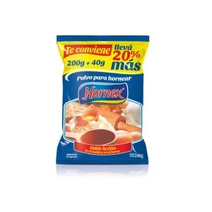 Polvo de hornear 200g + 40g - Hornex