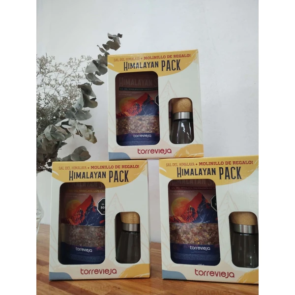Sal del himalaya con cayena 400g + Molinillo - Imagen 2