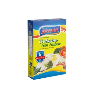Gelatina sin sabor 6 sobres - Hornex