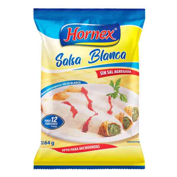 Salsa blanca 64g 12 porciones - Hornex