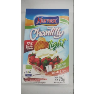 Chantilly 2 sobres light 75g - Hornex