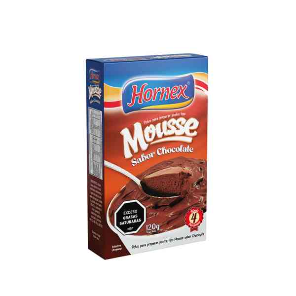 Mousse sabor chocolate 4 porciones - Hornex