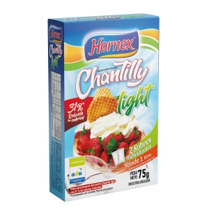 Chantilly 2 sobres light 75g - Hornex