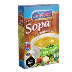 Sopa instantánea sabor verduras - Hornex