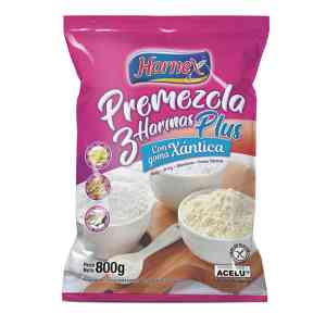 Premezcla 3 harinas con goma xántica 800g - Hornex