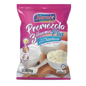 Premezcla 3 harinas con goma xántica 800g - Hornex