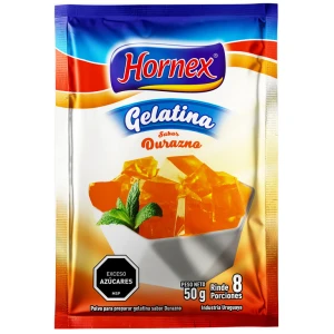 Gelatina sabor Naranja 8 porciones  - Hornex