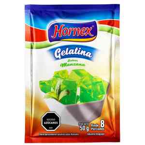 Gelatina sabor Manzana 8 porciones  - Hornex