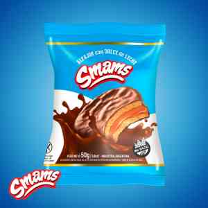 Alfajor sin gluten chocolate semiamargo - Smams