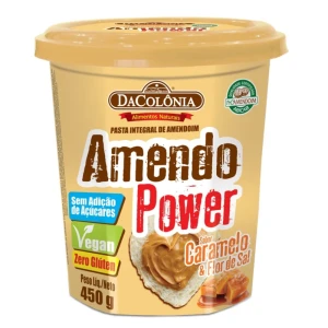 Crema de maní con caramelo y flor de sal 500g - Amendo power