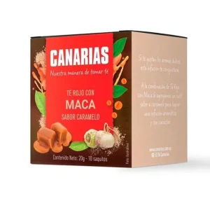 Té rojo maca con caramelo CANARIAS x10 Sobres - Apto para celiacos