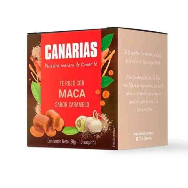 Té rojo maca con caramelo CANARIAS x10 Sobres - Apto para celiacos