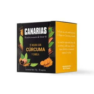 Té negro cúrcuma y canela CANARIAS x10 Sobres - Apto para celiacos