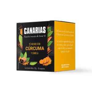 Té negro cúrcuma y canela CANARIAS x10 Sobres - Apto para celiacos