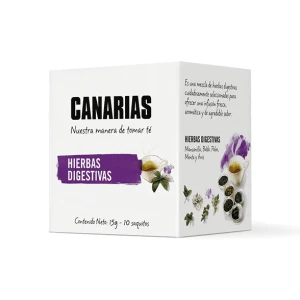 Té Hierbas Digestivas CANARIAS x10 Sobres - Apto para celiacos
