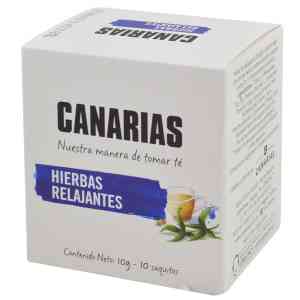 Té hierbas relajantes CANARIAS x10 Sobres - Apto para celiacos