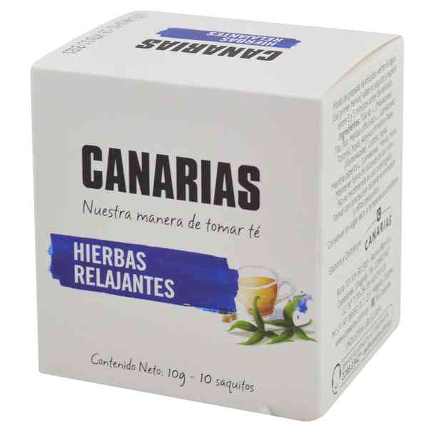 Té hierbas relajantes CANARIAS x10 Sobres - Apto para celiacos