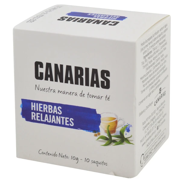 Té hierbas relajantes CANARIAS x10 Sobres - Apto para celiacos