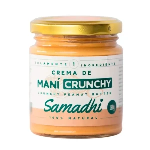 Crema de maní crunchy SAMADHI 190 g