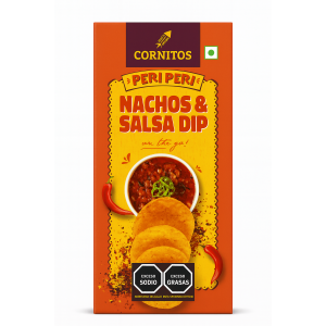 Nachos con salsa dip sin gluten