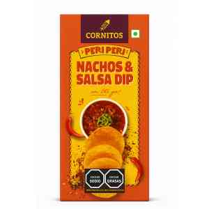 Nachos con salsa dip sin gluten