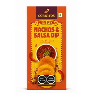 Nachos con salsa dip sin gluten