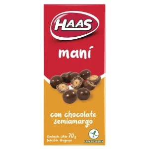 Mani haas con chocolate semi amargo 70g