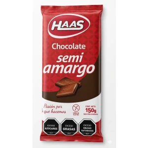 Chocolate haas semi amargo 150g