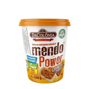 Crema de maní crunchy de 1kg sin gluten y vegana - Amendo power