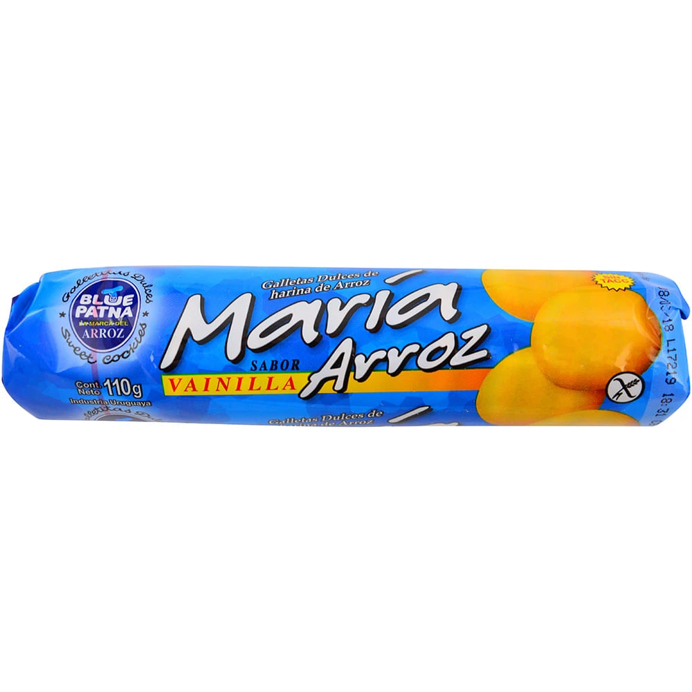 Galletas María sabor vainilla sin gluten - Blue Patna